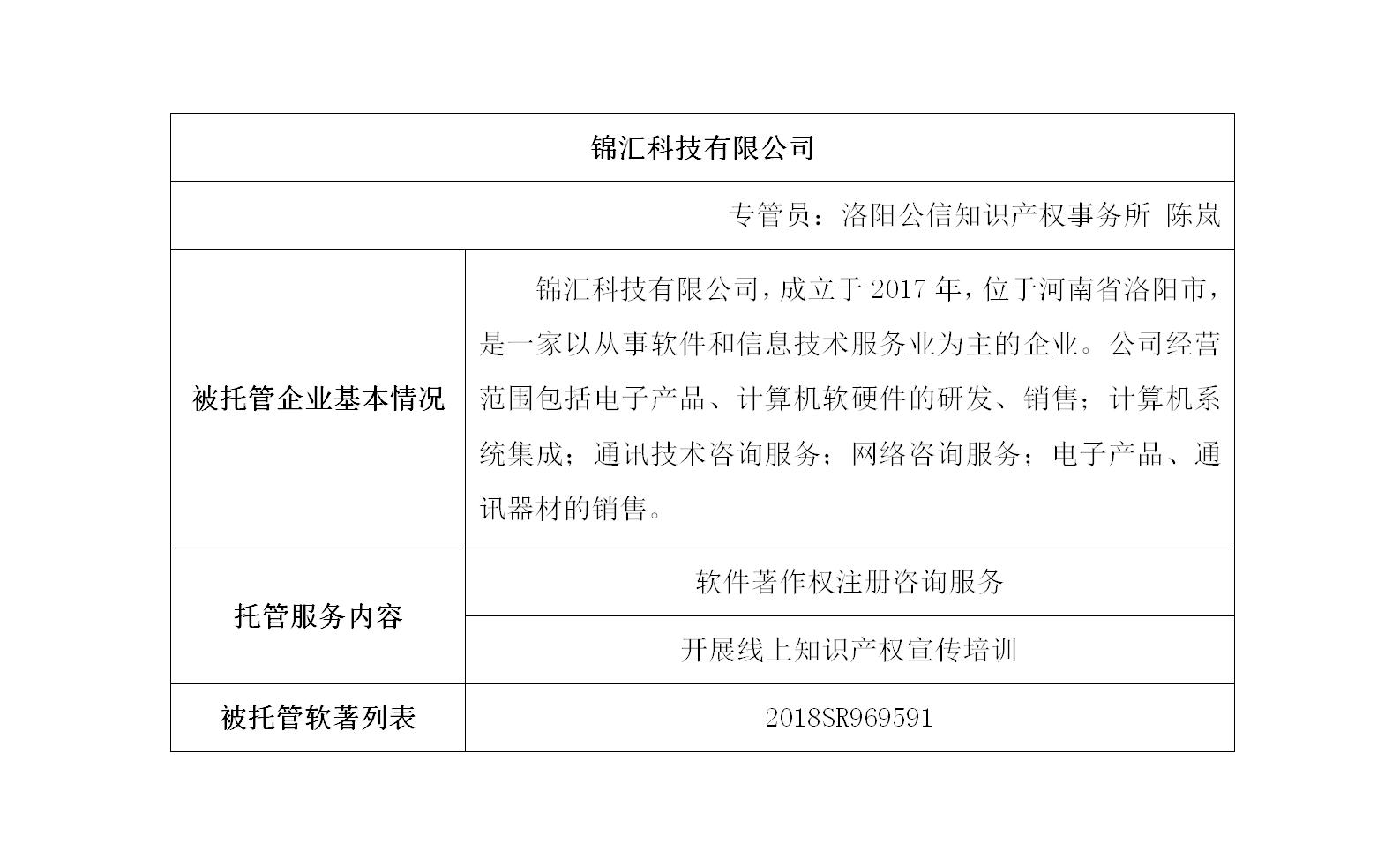 锦汇科技有限公司