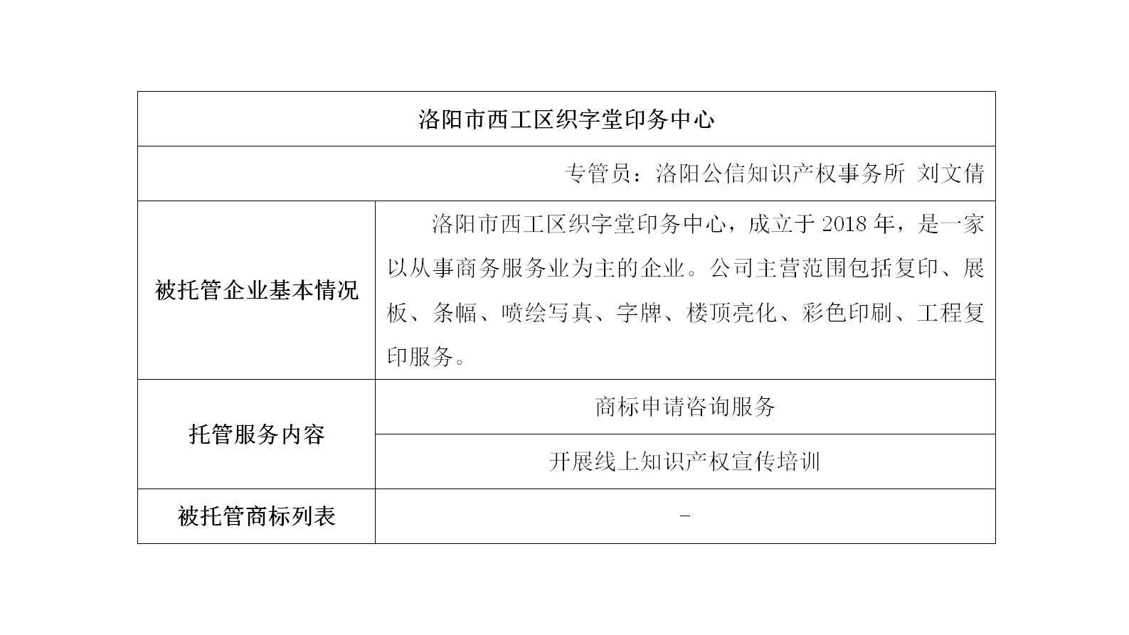 洛阳市西工区织字堂印务中心